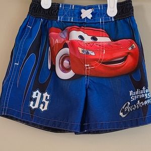 Disney Cars blue swim trunks